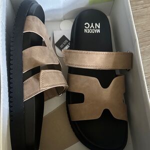 Madden NYC Women's Tan Sandals